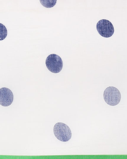 DESH BIDESH Polka Dot Pure Cotton Taant Saree