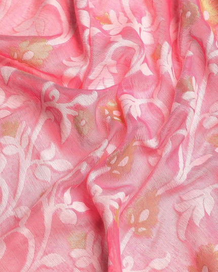 DESH BIDESH Woven Design Ethnic Motifs Pure Cotton Jamdani Saree