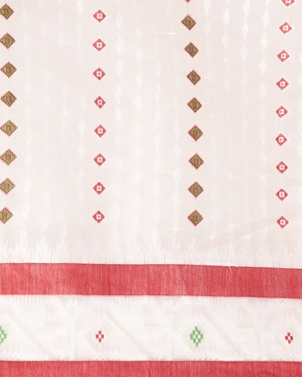 DESH BIDESH Ethnic Motifs Pure Cotton Jamdani Saree