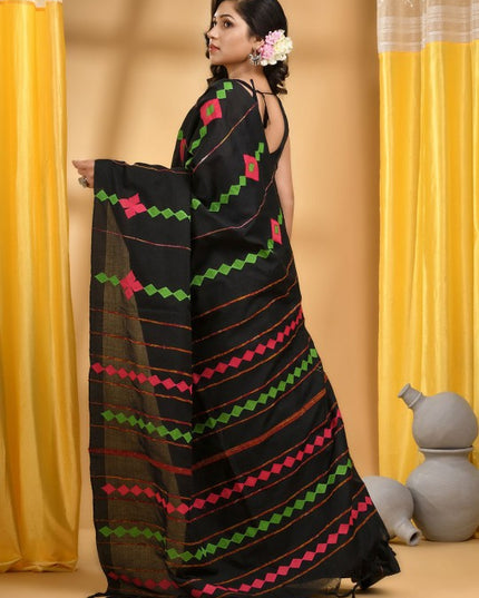 DESH BIDESH Patchwork Pure Cotton Saree