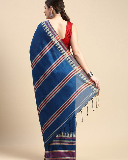 DESH BIDESH Printed Pure Cotton Khadi Saree