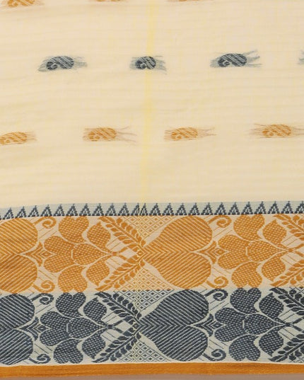 DESH BIDESH Woven Design Pure Cotton Taant Saree