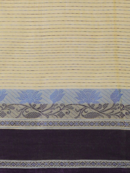 DESH BIDESH Woven Design Pure Cotton Taant Saree
