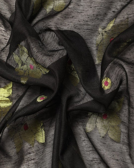 DESH BIDESH Ethnic Motifs Zari Taant Saree