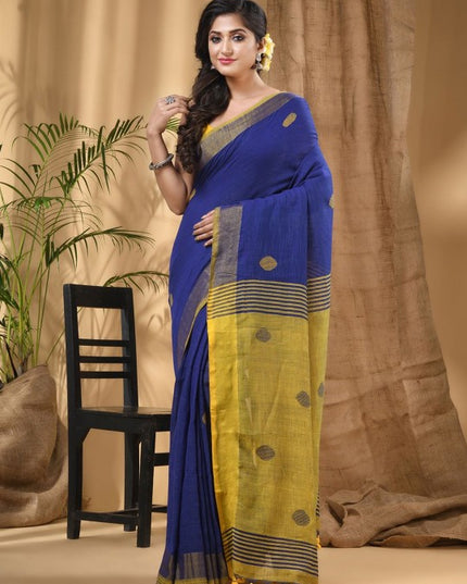 DESH BIDESH Woven Design Pure Cotton Saree