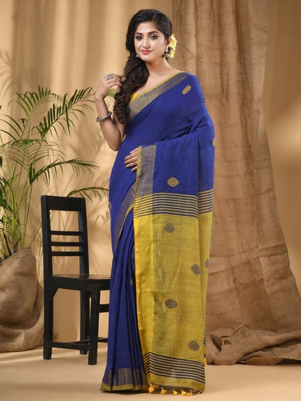 DESH BIDESH Woven Design Pure Cotton Saree