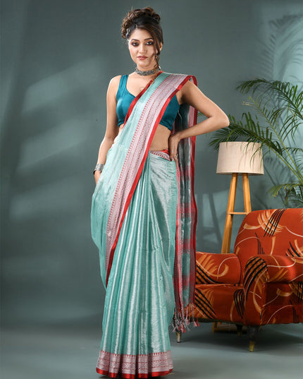 DESH BIDESH Woven Design Silk Cotton Bandhani Saree