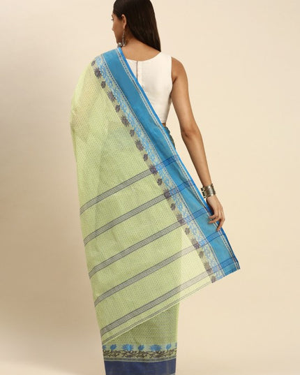 DESH BIDESH Woven Design Pure Cotton Taant Saree