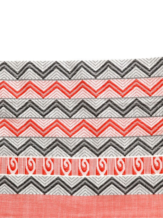 DESH BIDESH Woven Self Design Pure Cotton Saree