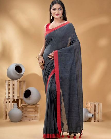 DESH BIDESH Pure Cotton Saree: Lightweight, Elegant, and Comfortable Daily Wear