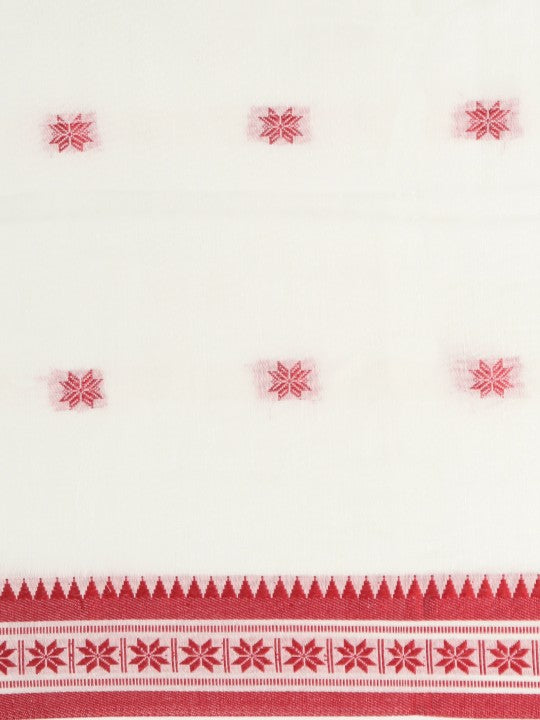 DESH BIDESH Woven Design Ethnic Motifs Pure Cotton Taant Saree