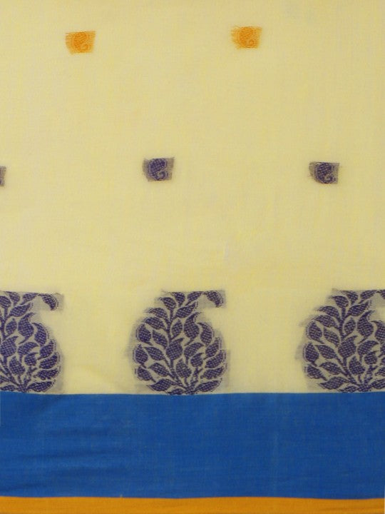 DESH BIDESH Woven Design Pure Cotton Taant Saree
