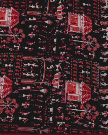 DESH BIDESH Handloom Woven Pure Cotton Taant Saree for Festive Occasions