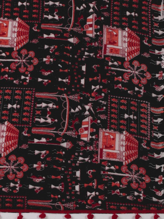DESH BIDESH Handloom Woven Pure Cotton Taant Saree for Festive Occasions