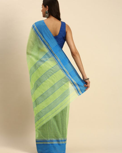 DESH BIDESH Woven Design Pure Cotton Taant Saree