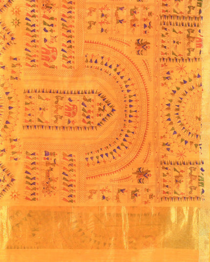 DESH BIDESH Warli Printed Bandhani Saree