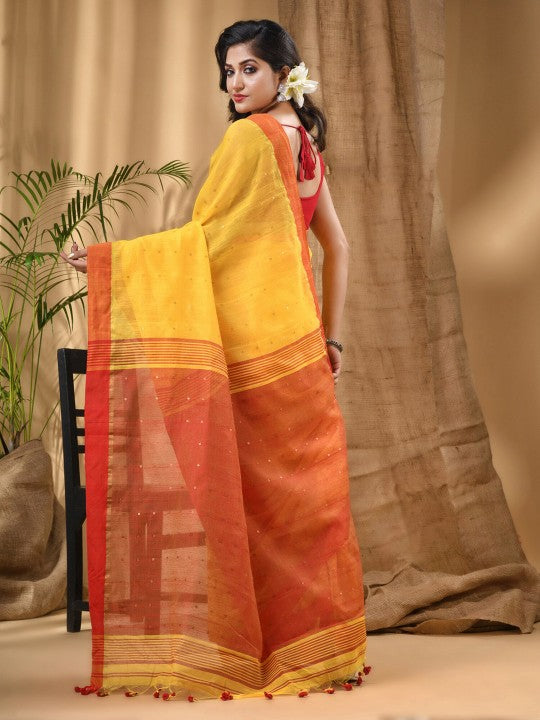 DESH BIDESH Embellished Sequinned Saree