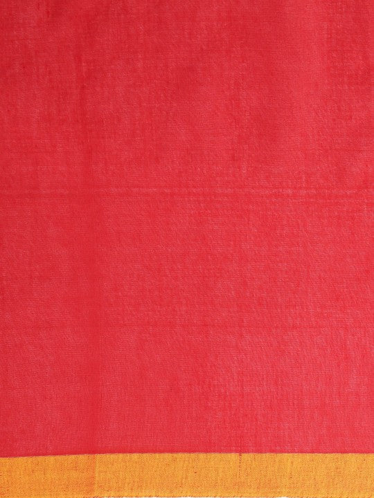 DESH BIDESH Solid Pure Cotton Taant Saree