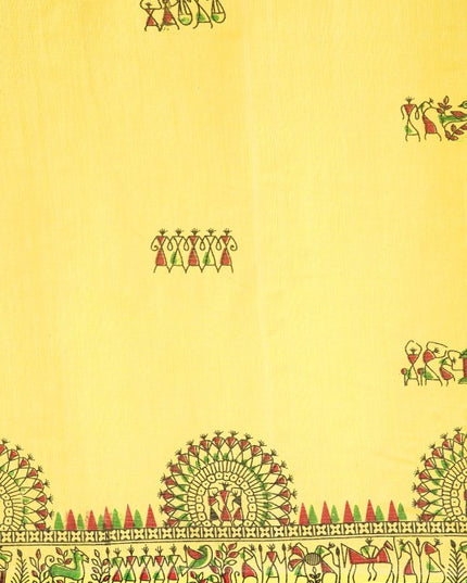 DESH BIDESH Warli Pure Cotton Taant Saree