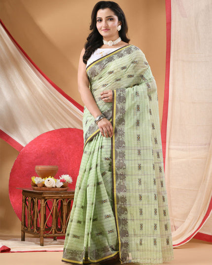 DESH BIDESH Ethnic Motifs Pure Cotton Saree for Women