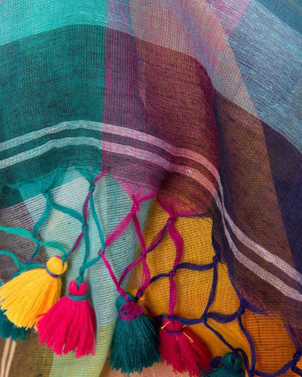 DESH BIDESH Striped Pure Cotton Saree