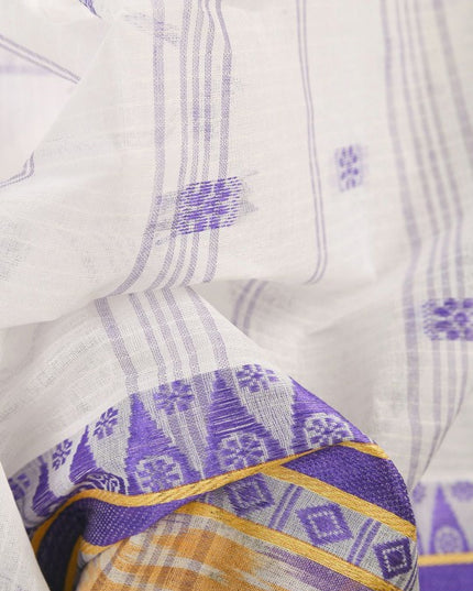 DESH BIDESH Women's Woven Design Pure Cotton Saree - Elegant Ethnic Wear