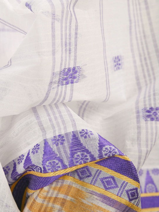 DESH BIDESH Women's Woven Design Pure Cotton Saree - Elegant Ethnic Wear