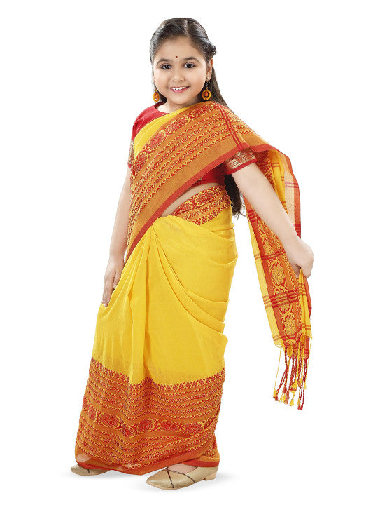 DESH BIDESH Woven Design Pure Cotton Khadi Sarees