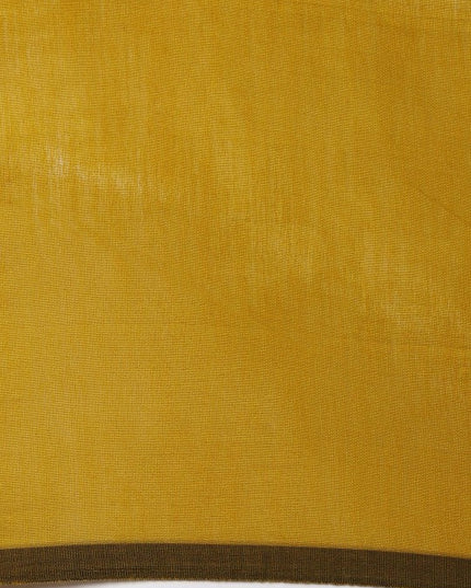 DESH BIDESH Women's Ghicha Cotton Colourblocked Saree with Tassels