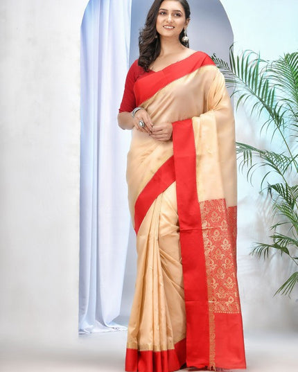 DESH BIDESH Ethnic Motifs Zari Garad Saree