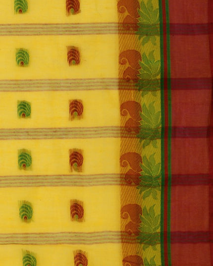 DESH BIDESH Woven Design Pure Cotton Taant Saree