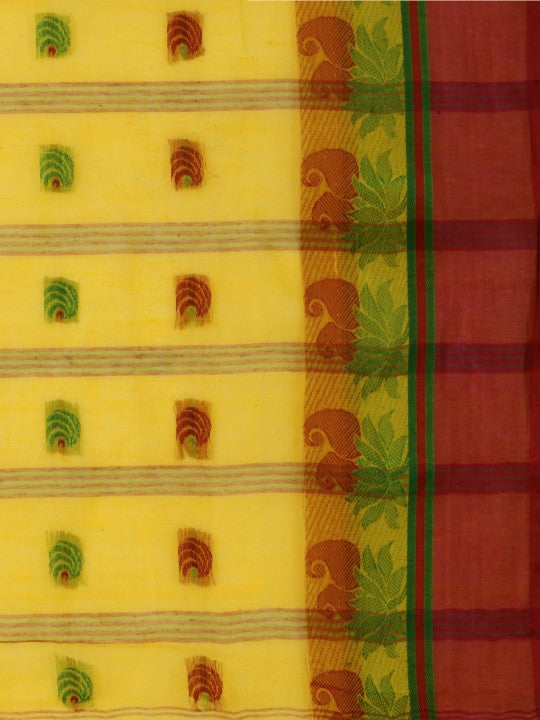 DESH BIDESH Woven Design Pure Cotton Taant Saree
