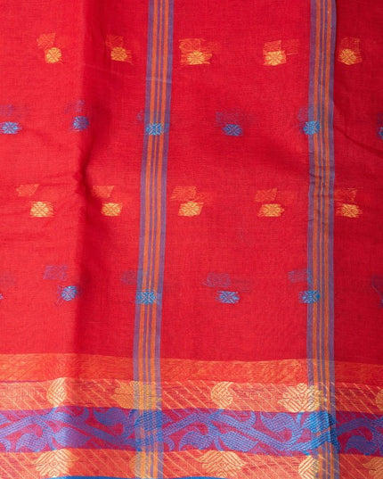 DESH BIDESH Ethnic Motifs Woven Design Pure Cotton Taant Saree