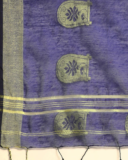 DESH BIDESH Ethnic Motifs Zari Taant Saree