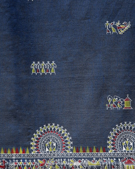 DESH BIDESH Warli Pure Cotton Taant Saree