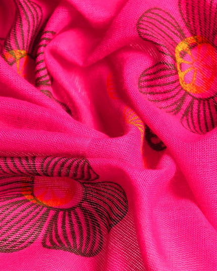 DESH BIDESH Floral Pure Cotton Taant Saree