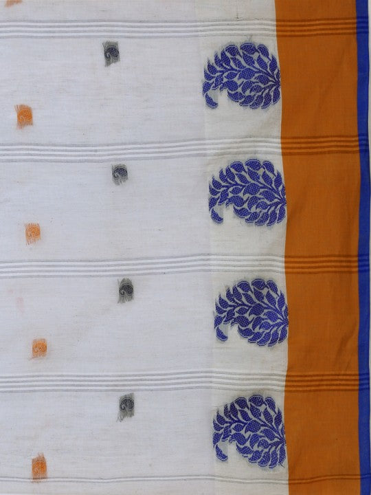 DESH BIDESH Woven Design Pure Cotton Taant Saree