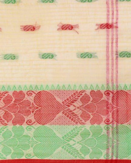 DESH BIDESH Woven Design Pure Cotton Taant Saree