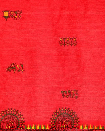 DESH BIDESH Warli Pure Cotton Taant Saree