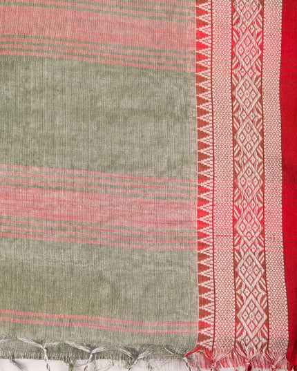 DESH BIDESH Zari Silk Cotton Bandhani Saree