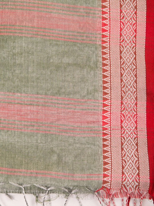 DESH BIDESH Zari Silk Cotton Bandhani Saree