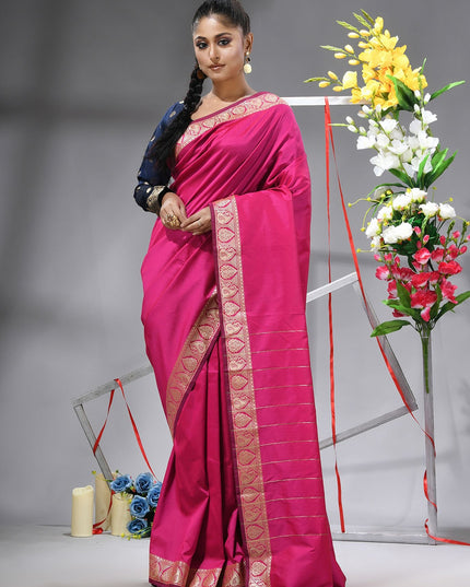 Elegant DESH BIDESH Solid Saree for Women: Timeless Indian Ethnic Wear