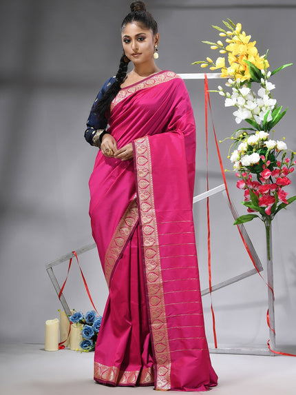 Elegant DESH BIDESH Solid Saree for Women: Timeless Indian Ethnic Wear