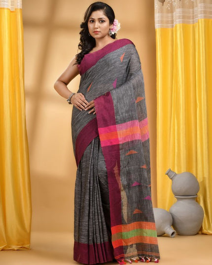 DESH BIDESH Woven Design Pure Cotton Taant Saree - Sarees for Women 33740247