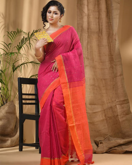 DESH BIDESH Woven Design Taant Saree