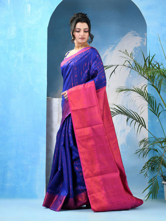 DESH BIDESH Woven Design Zari Kanjeevaram Saree