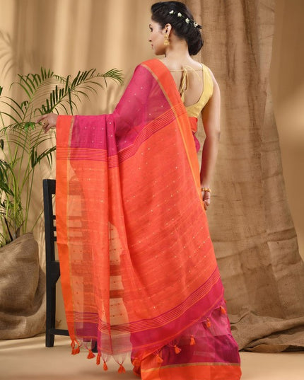 DESH BIDESH Woven Design Taant Saree
