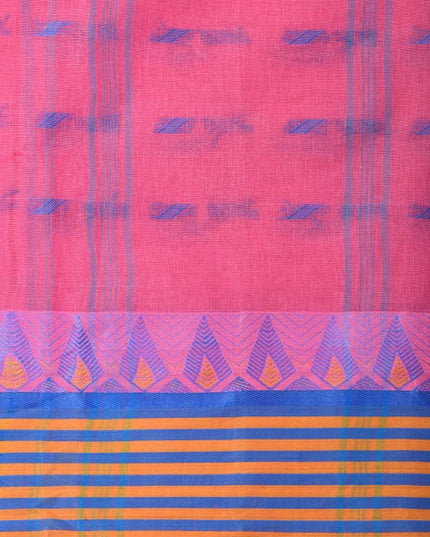 DESH BIDESH Woven Design Pure Cotton Taant Saree for Women