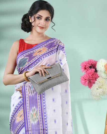 DESH BIDESH Women's Woven Design Pure Cotton Saree - Elegant Ethnic Wear