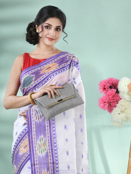 DESH BIDESH Women's Woven Design Pure Cotton Saree - Elegant Ethnic Wear